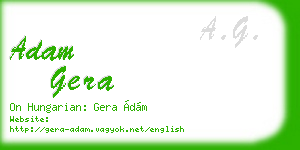 adam gera business card